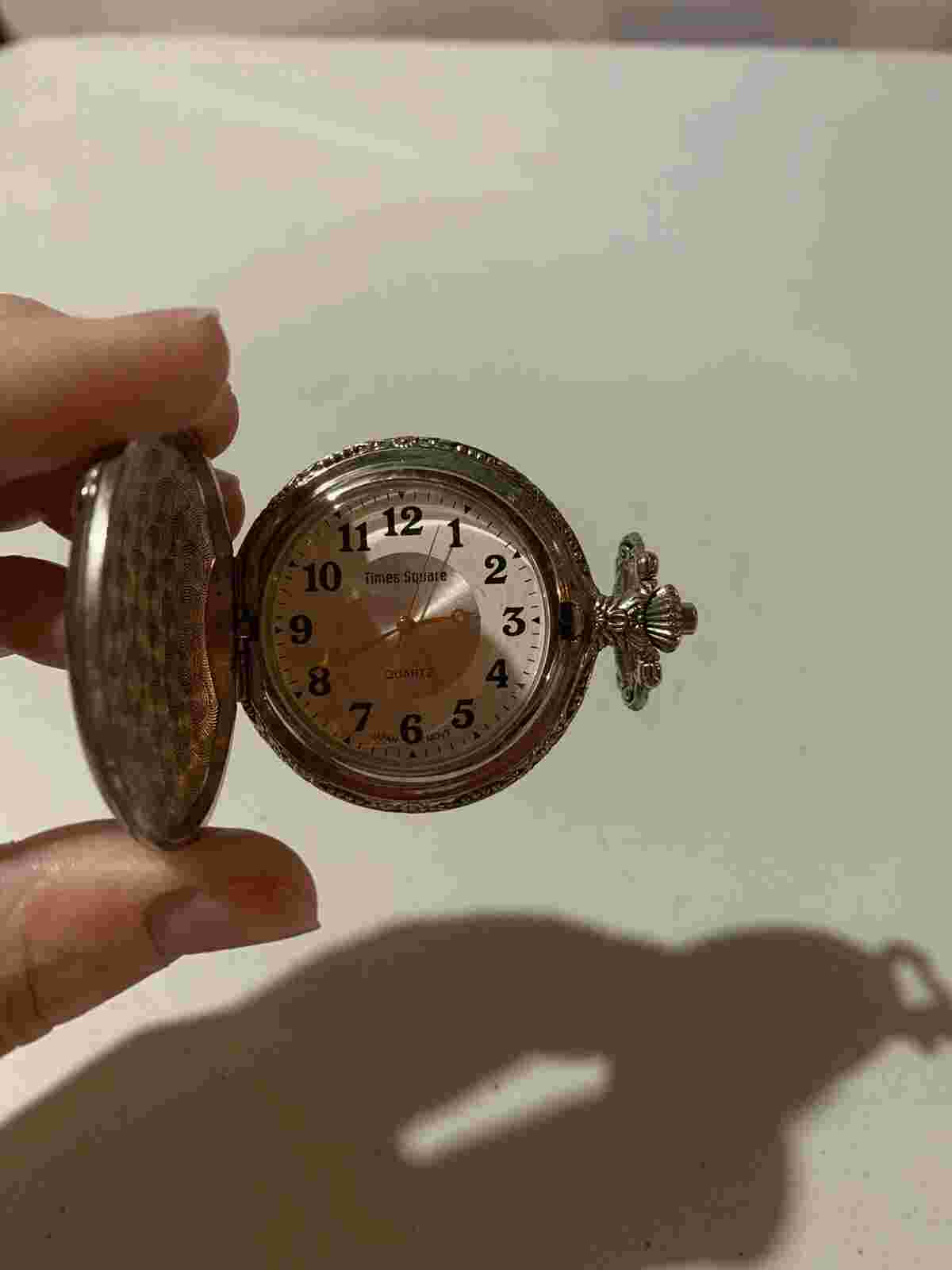 Times Square pocket watch with buck hunting design