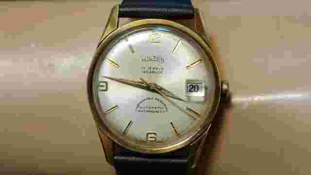 Vintage Hilton Gold Filled Swiss Made 17 Jewels Automatic Men's Watch