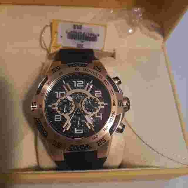 Invicta Speedway Men's Watch - 51mm, Gold, Black - With Original Yellow Box