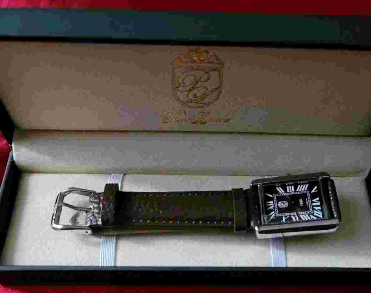 ️⚡️NEW GIFT SET Pierre Lucerne Root Beer 1888 Swiss Inspired Mens Tank Watch