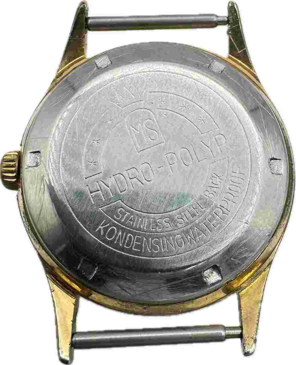 Vintage 33mm Clebar 25 Jewel Men's Automatic Wristwatch Felsa 4007N Gold Tone