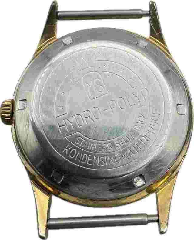 Vintage 33mm Clebar 25 Jewel Men's Automatic Wristwatch Felsa 4007N Gold Tone