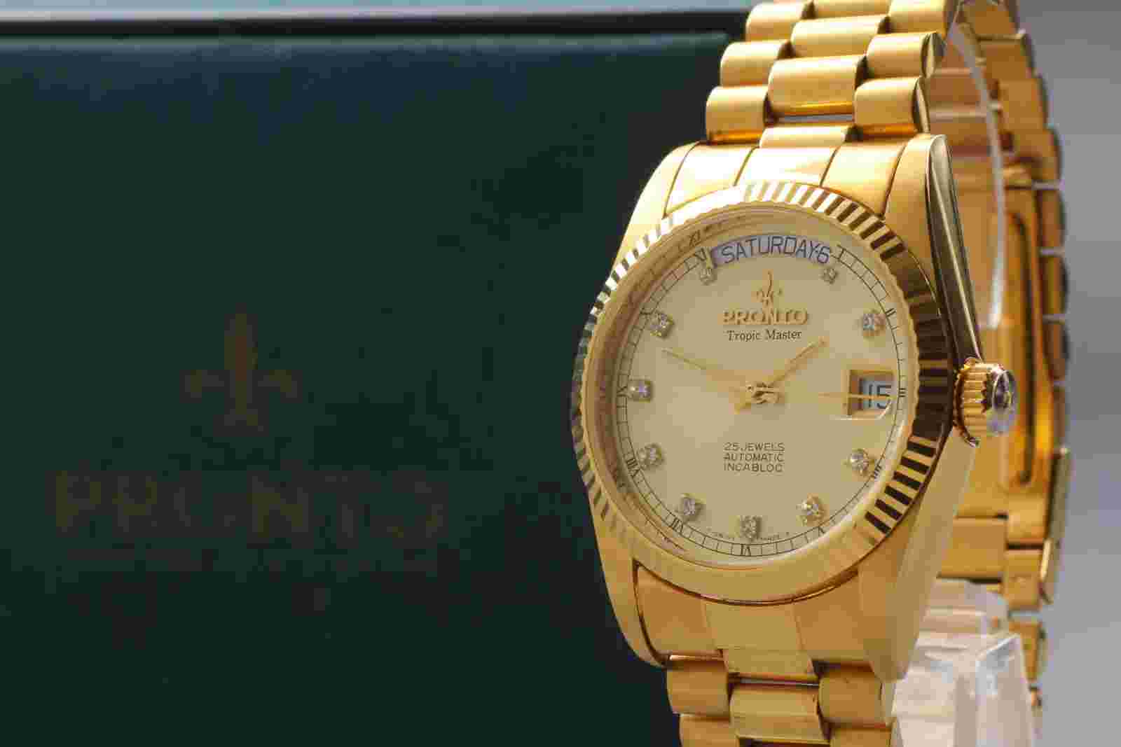[ w/Box Paper ] Pronto Tropic Master L5553 36mm Automatic Men's Watch From JAPAN