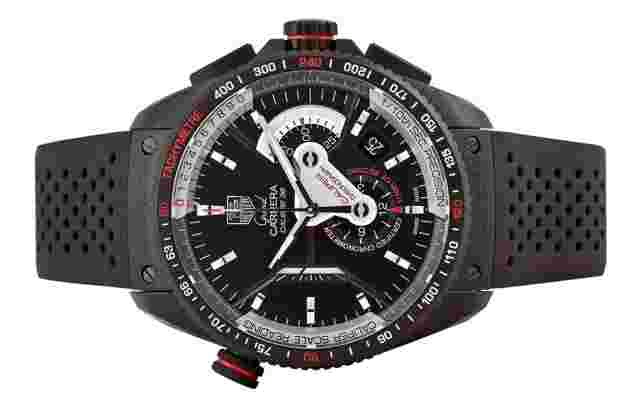 TAG Heuer Grand Carrera Men's Black Watch - CAV5186.FC6304