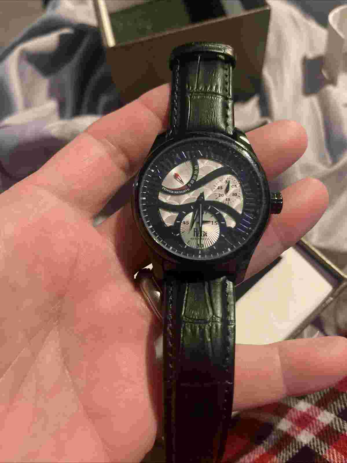 Reign Bhutan Leather-Band Automatic Watch