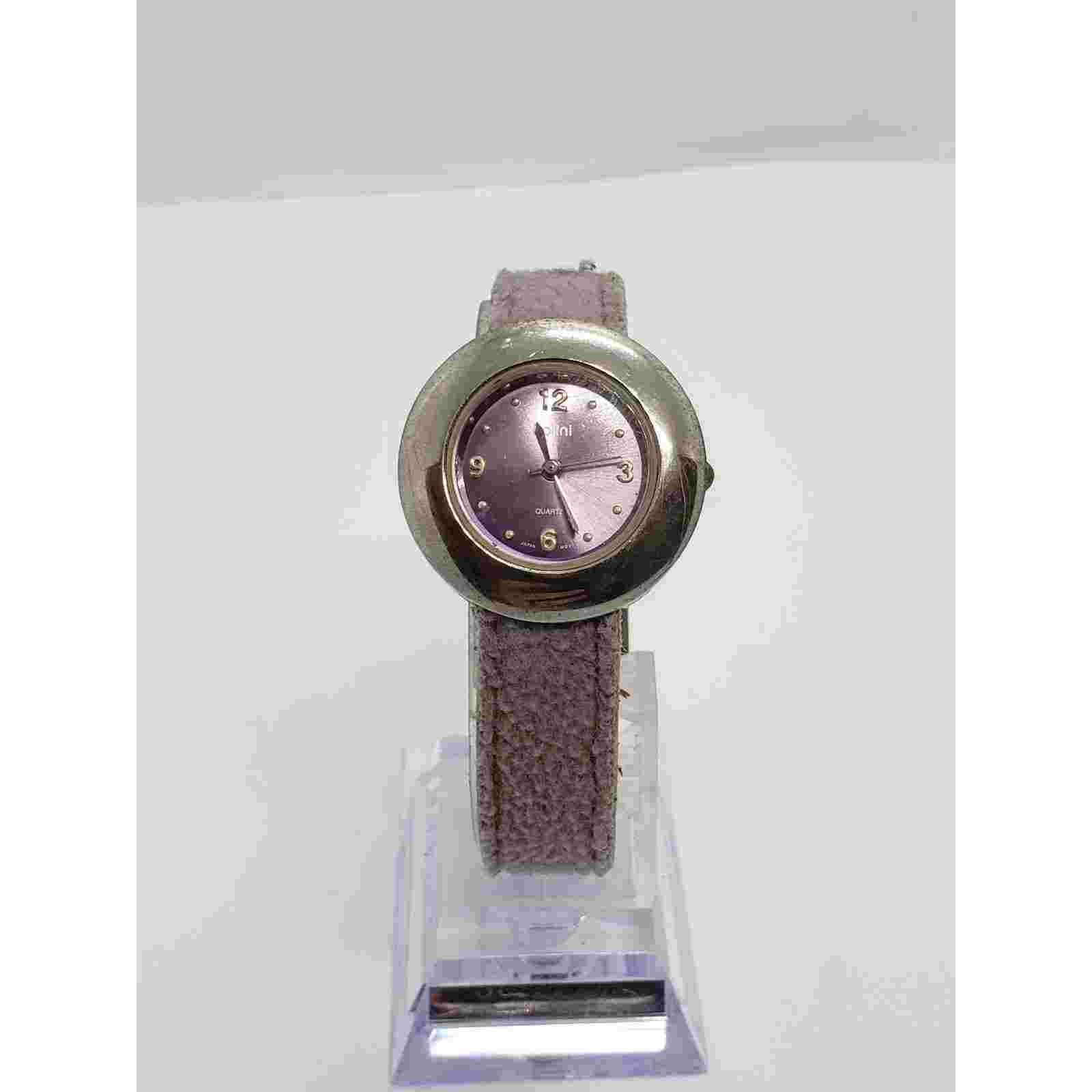 Polini women's watch. Purple iridescent face, Purple adjustable band
