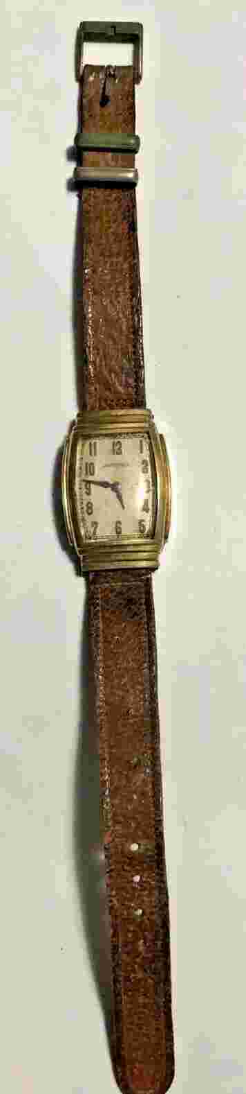 Mens VIntage Sentinel Watch For Parts or Repair