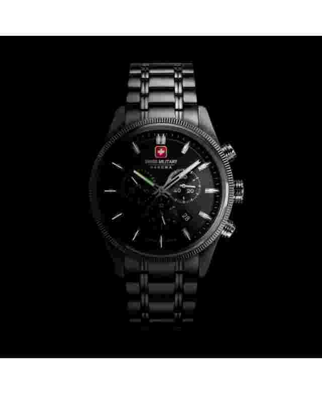 SWISS MILITARY HANOWA Men Analog Quartz Casual Watch Classic Dress Black Dial Wa