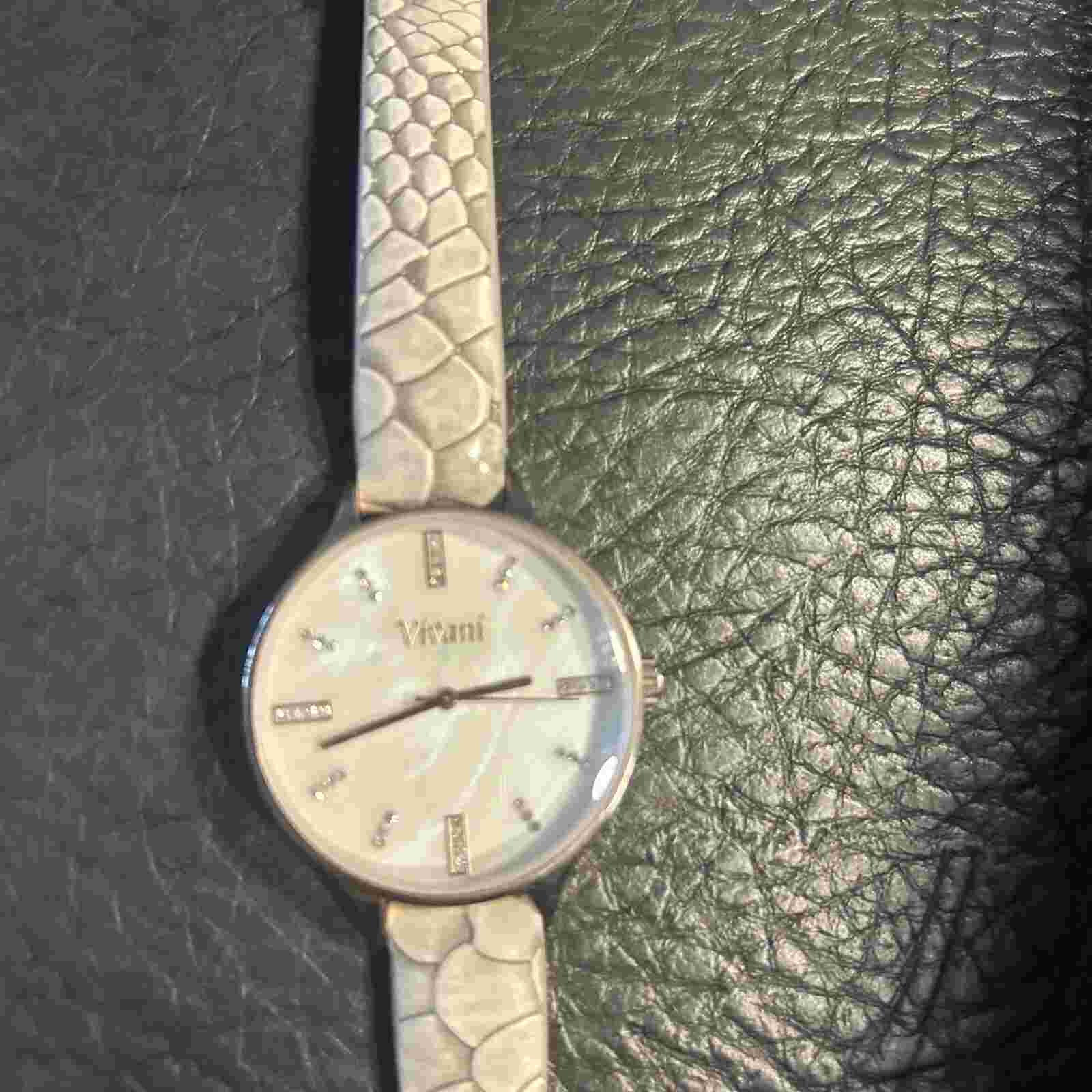 Vivani Women’s watch gray  Faux leather