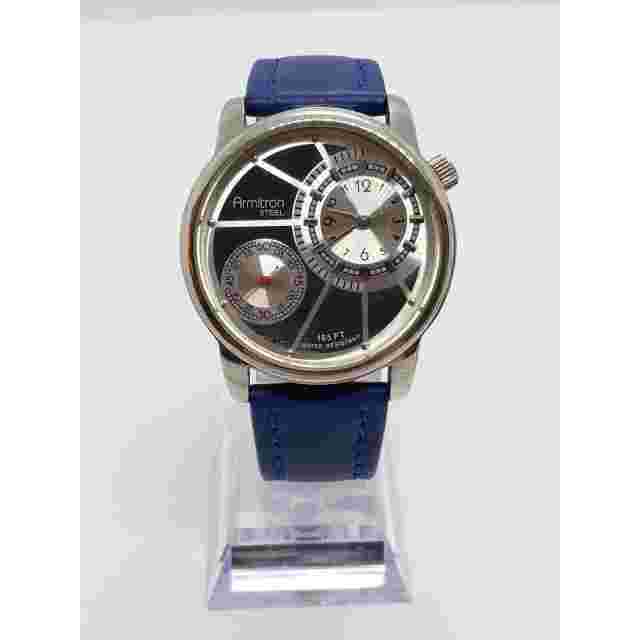 Armitron Steel men's watch. Silver multi function face. 20/4183  Working watch