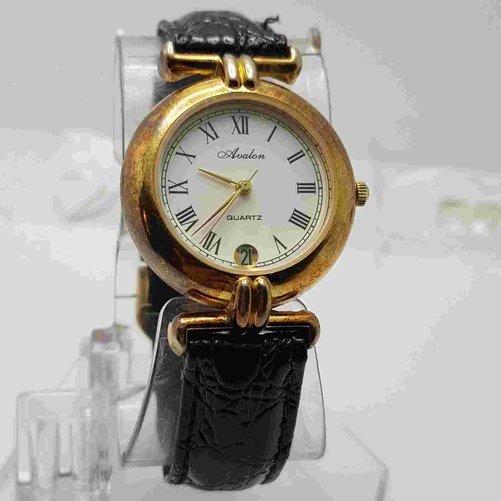 Avalon Quartz Analog Women's Watch Date Japan Movement Fast Shipping NEW BATTERY