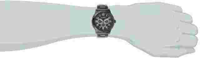 NEW August Steiner AS8060BK Men's Quartz Multi-Function Black Bracelet Watch 30M