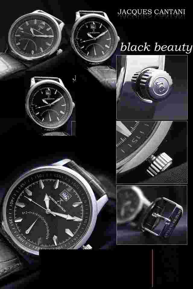 Jacques Cantani JC-945 Mens Watch Stainless Steel Big-Date, Gmt-Funktion