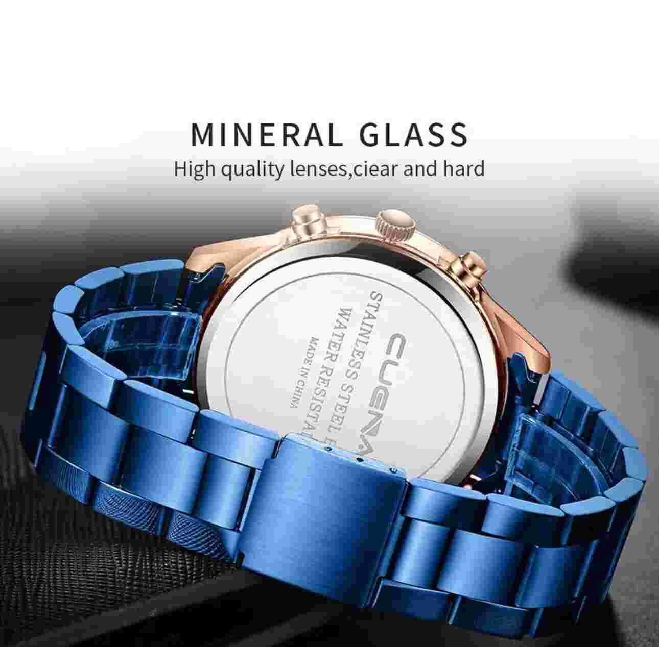 Silver Men's Watch Relojes De Hombre Stainless Steel Quartz Luminous Classic