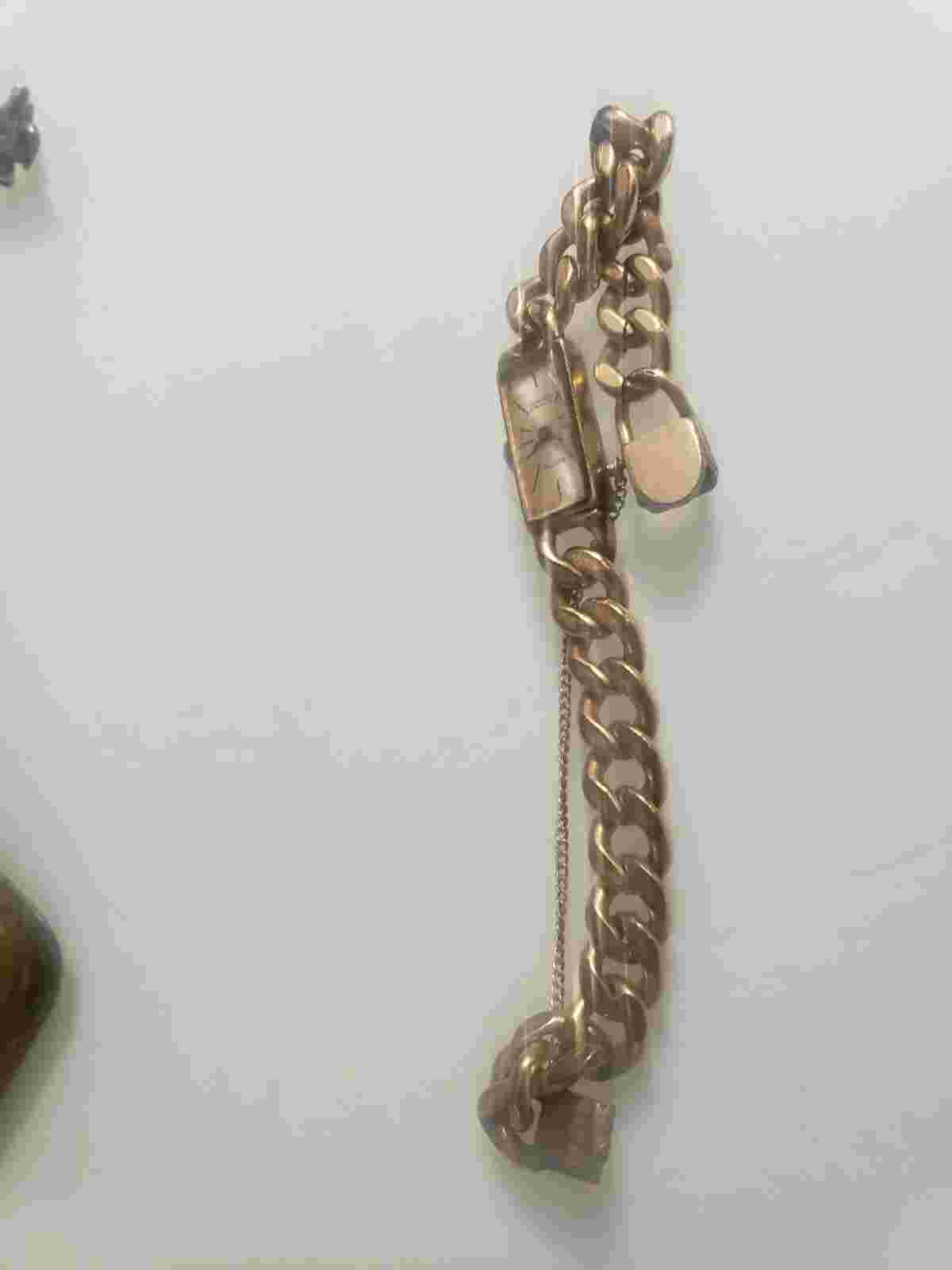 Vintage Nastrix Incabloc 17 Jewels Gold Plate Watch 1/20 12KGF bracelet