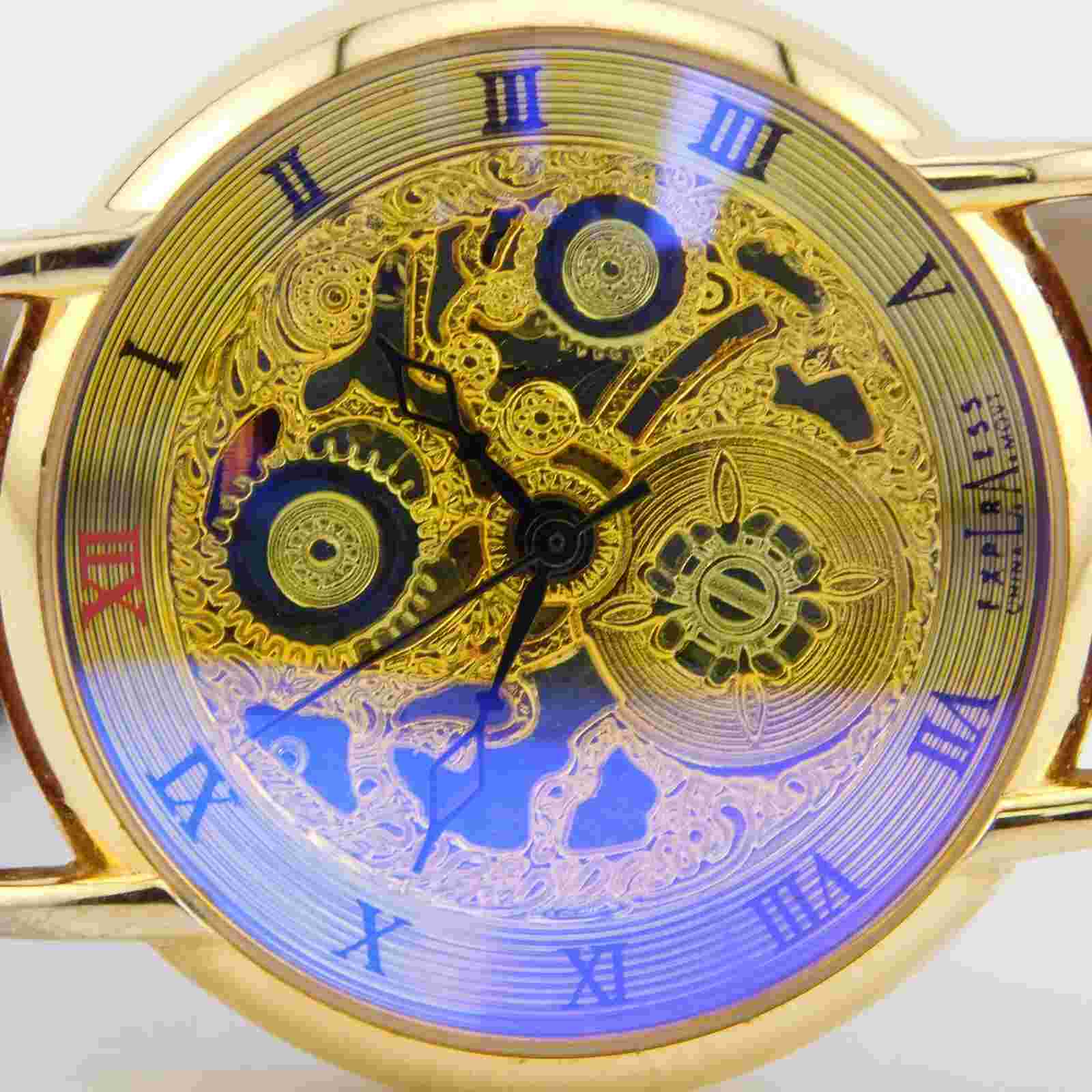 L.A.EXPRESS LAX216 Genuine Leather Quartz Analog Women's Watch New Battery