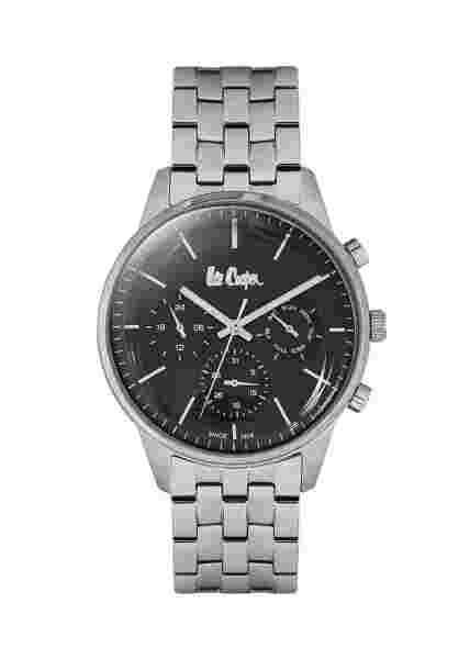 Leecooper Watch LC06505.350 Men's Wrist Watch Silver Black Modern Multifunction