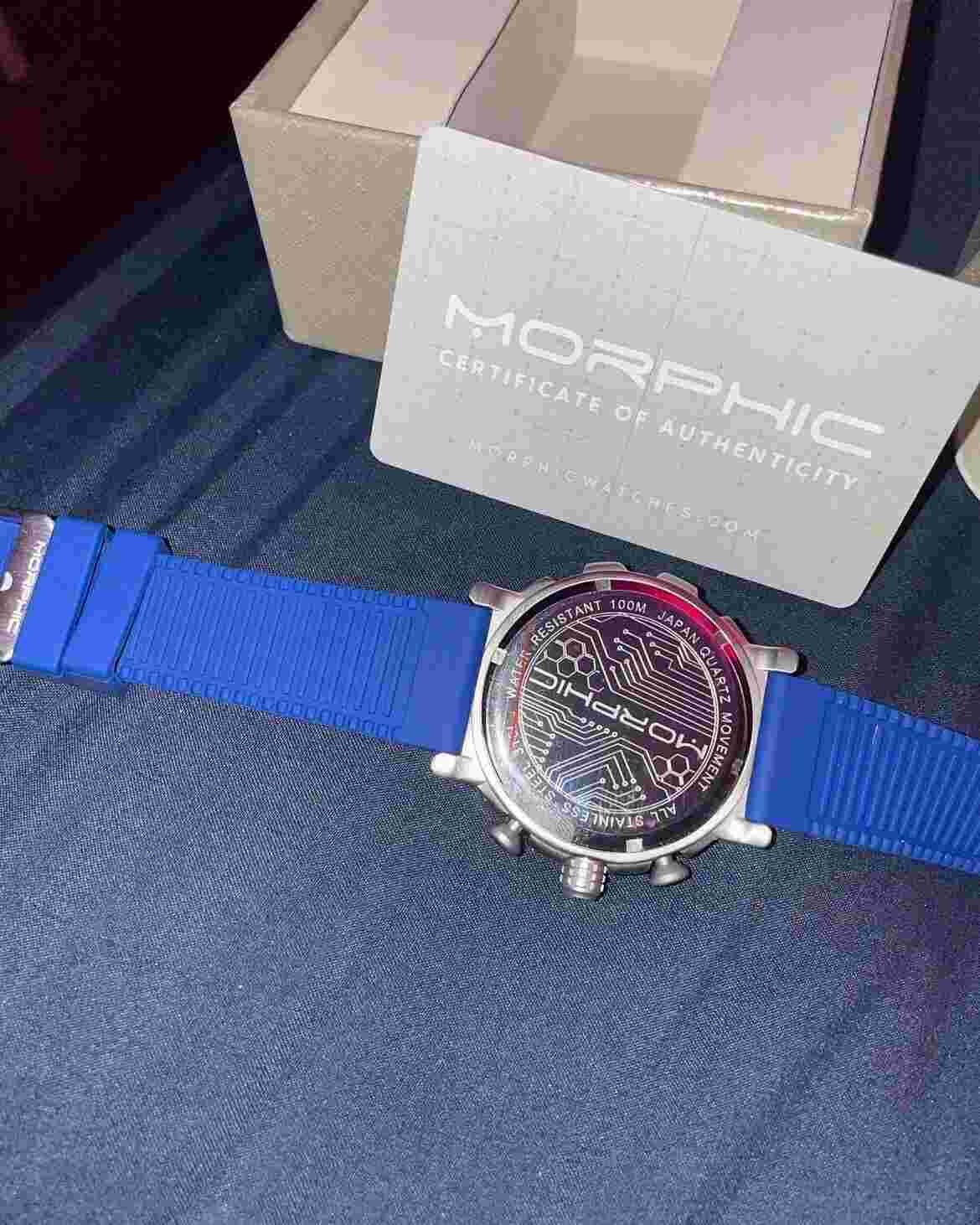 MORPHIC Mens Watches, Brand New, With Authenticity Card, Stainless Steel / Blue