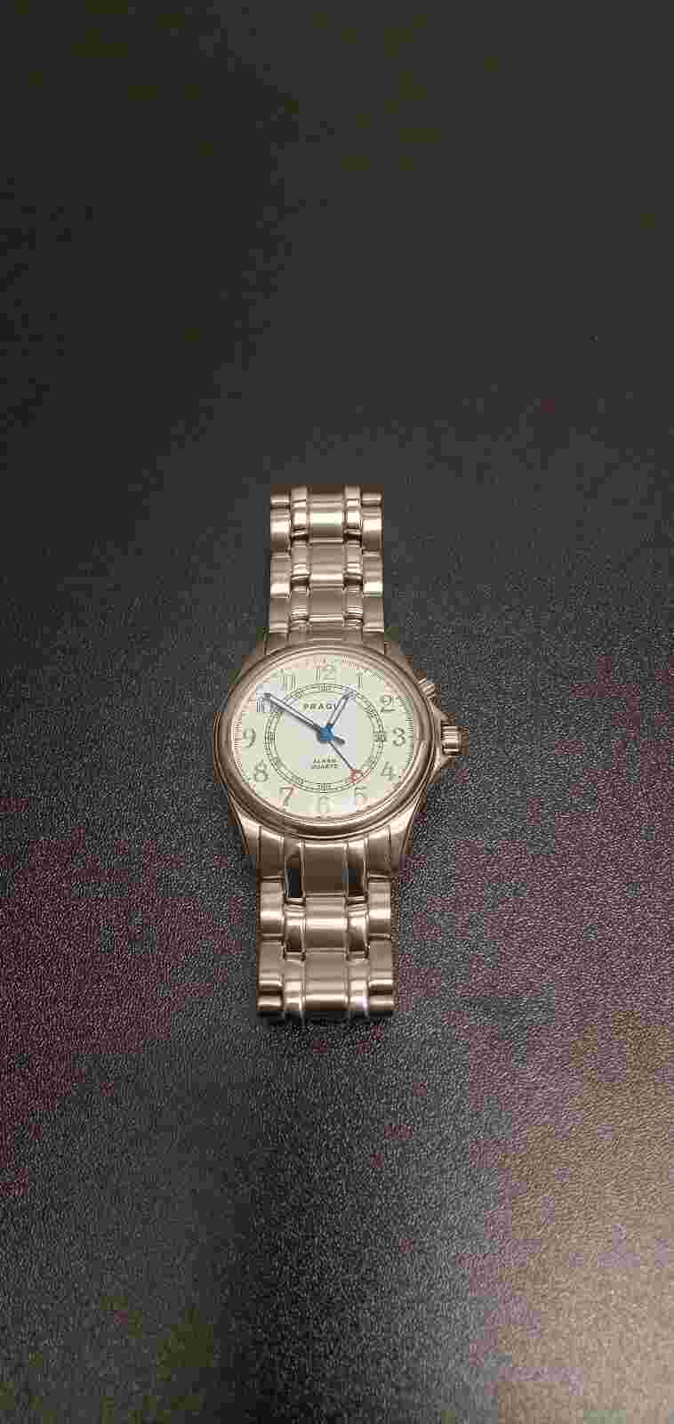 Prague Quartz Mens Watch, Stainless, Excellent Condition, Needs Battery