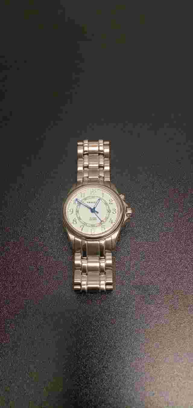 Prague Quartz Mens Watch, Stainless, Excellent Condition, Needs Battery