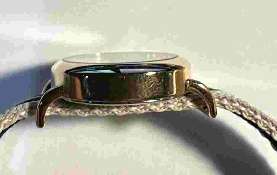 Keep Collective Gold Ladies Watch Round Soft Cotton Strap - New Battery