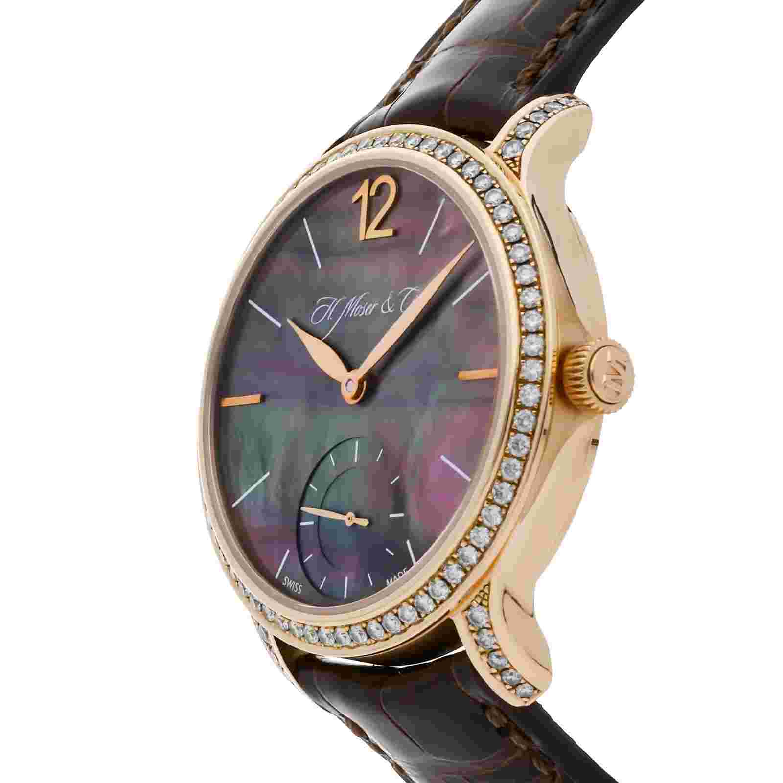 H. Moser & Cie Mayu Rose Gold Manual Wind Diamonds 38mm Watch 321.503-B13