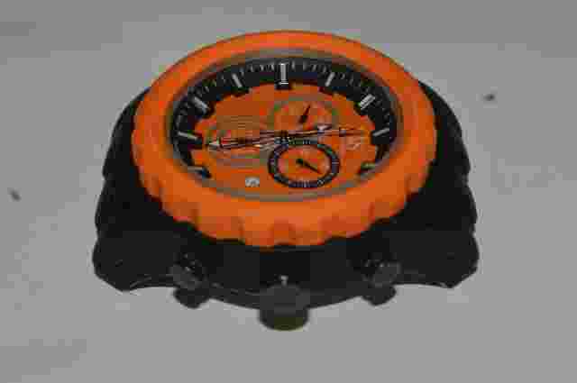 JOSHUA & SONS JS59OR Chrono Quartz Watch 50mm Tested Works Fine No Strap