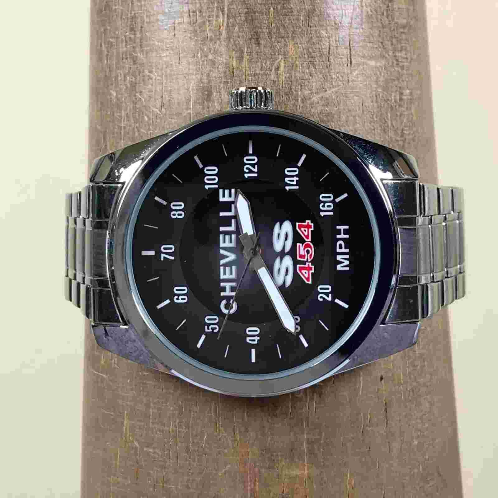 Chevrolet Chevelle SS 454 Men Sport Black Dial 40mm  Analog Watch 8"