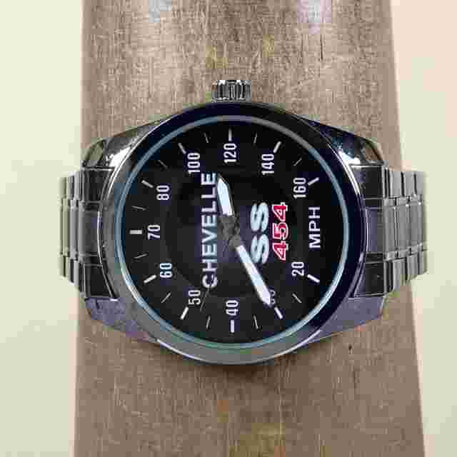 Chevrolet Chevelle SS 454 Men Sport Black Dial 40mm  Analog Watch 8"