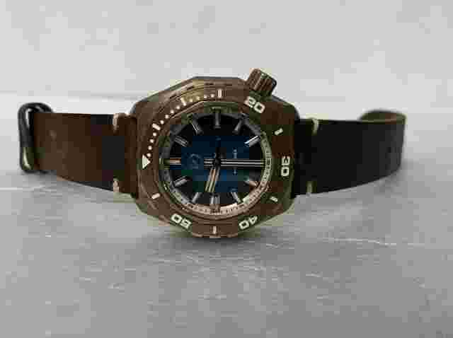 Zelos BRONZE HAMMERHEAD 2 1000M Teal NH35 DIVER 44mm Watch