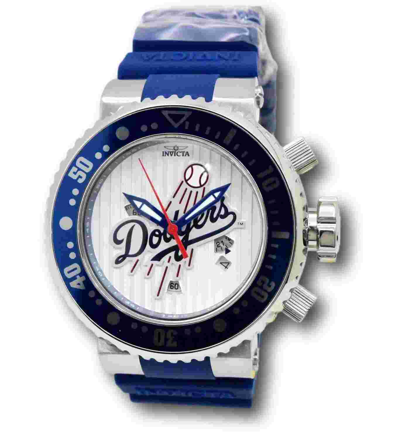 Invicta MLB Los Angeles Dodge Men's 52mm Limited Edition Blue Chrono Watch 42361