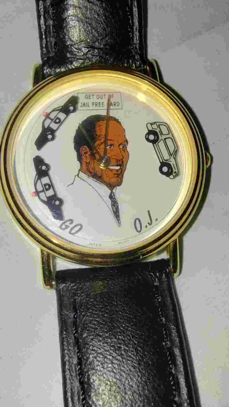 O.J Simpson Chase Watch "Get Out of Jail Free Card" by Ricoh 1994 Vintage