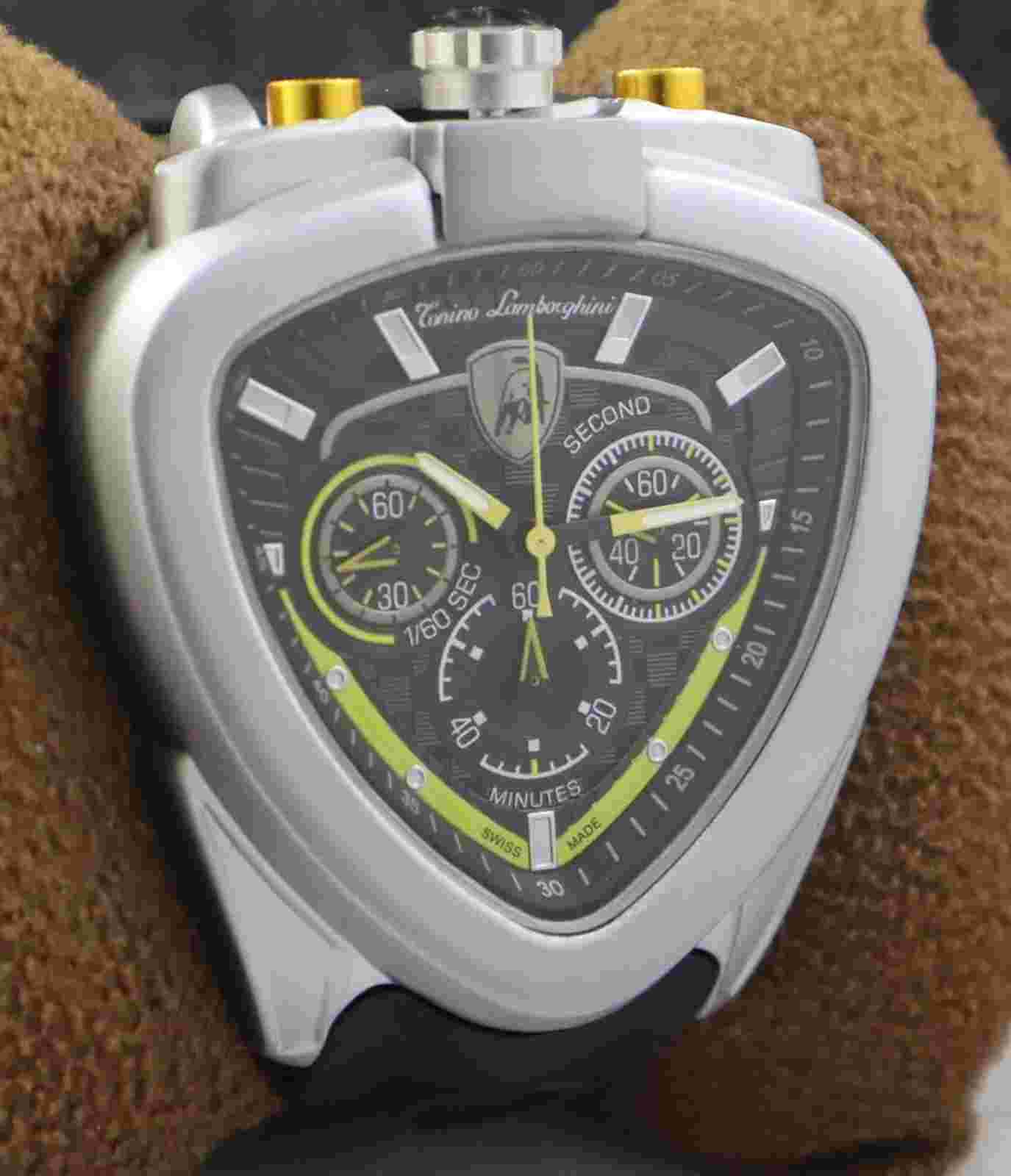 Luxury Lamborghini Men Chronograph Black Dial Working Watch ''Keep Good Time''