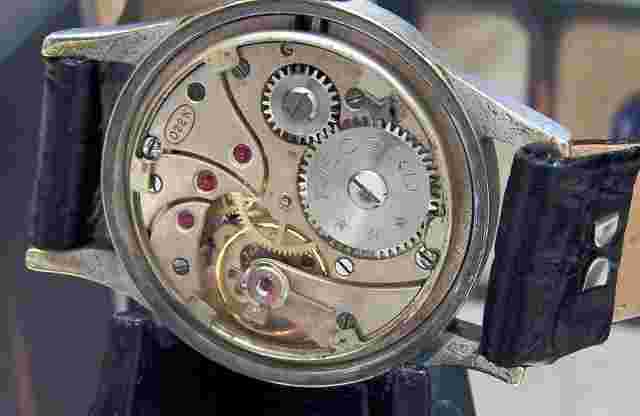ANTIQUE VINTAGE C'45 RECORD WWW BLACK DIAL MILITARY WATCH WW2 SERVICED & WORKING