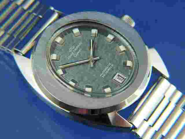 Jaquet Girard Automatic Watch 1970s NOS C.M.VI Bracelet Vintage Swiss ETA 2782