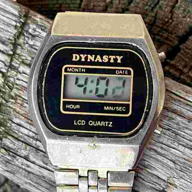 Vintage DYNASTY LCD Quartz Electronic Wristwatch Watch.