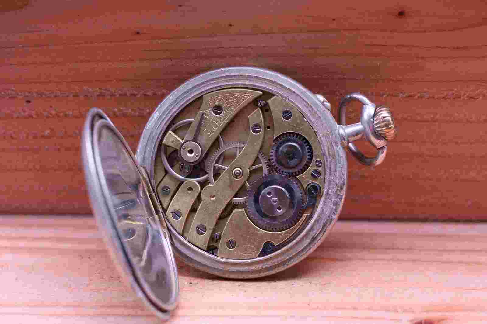 UNION HORLOGERE 6j MEN'S POCKET WATCH 49.2mm RUNS (IU)