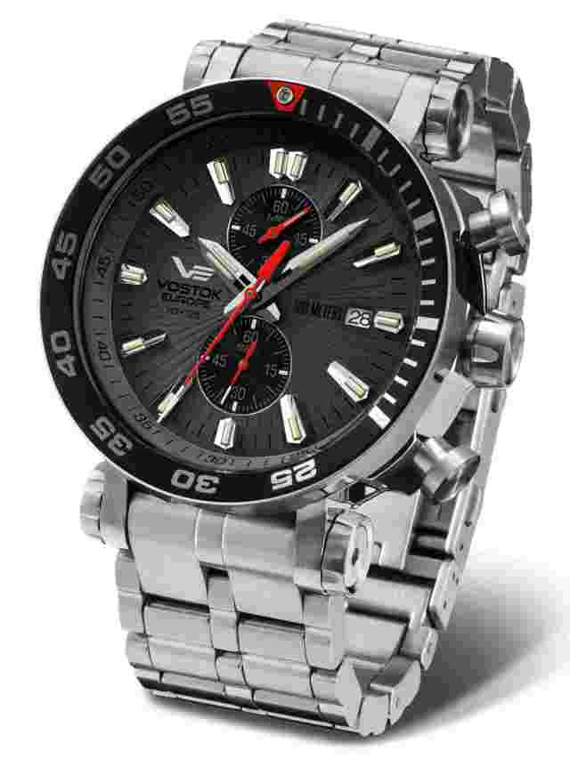 Vostok-Europe ENERGIA 2 Mens Chrono Watch VK61-575B588B