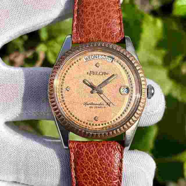 Vintage Felca Automatic Sportmaster XX President Sparkle Dial Swiss Men's Watch