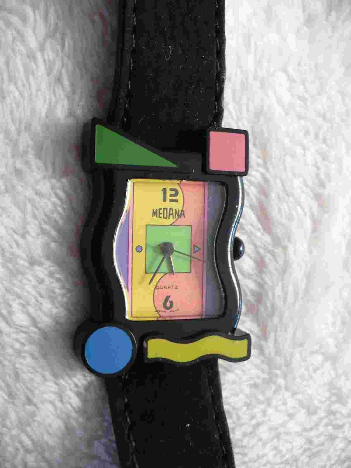 WM- WM- MEDANA QUARTZ COLORFUL WATCH (JAPAN MOVT)    #50966    (NICE!!!!