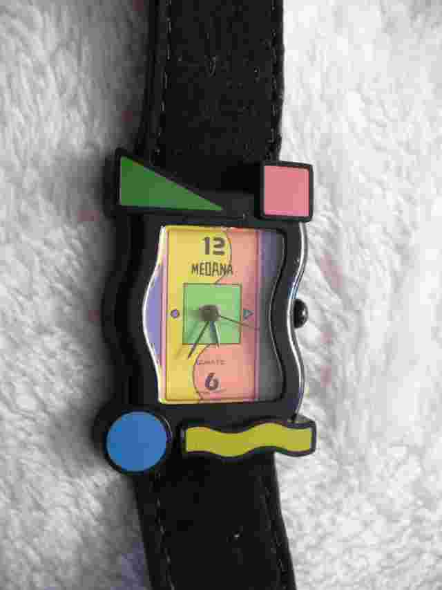 WM- WM- MEDANA QUARTZ COLORFUL WATCH (JAPAN MOVT)    #50966    (NICE!!!!