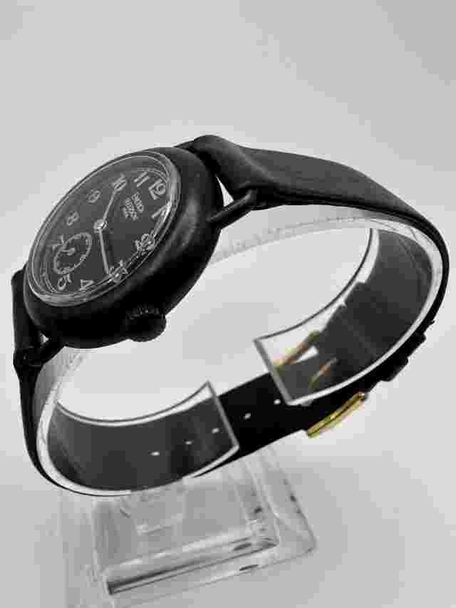 emerich meerson RARE all Black Ladies 31mm Mechanical Wind French Watch Vintage
