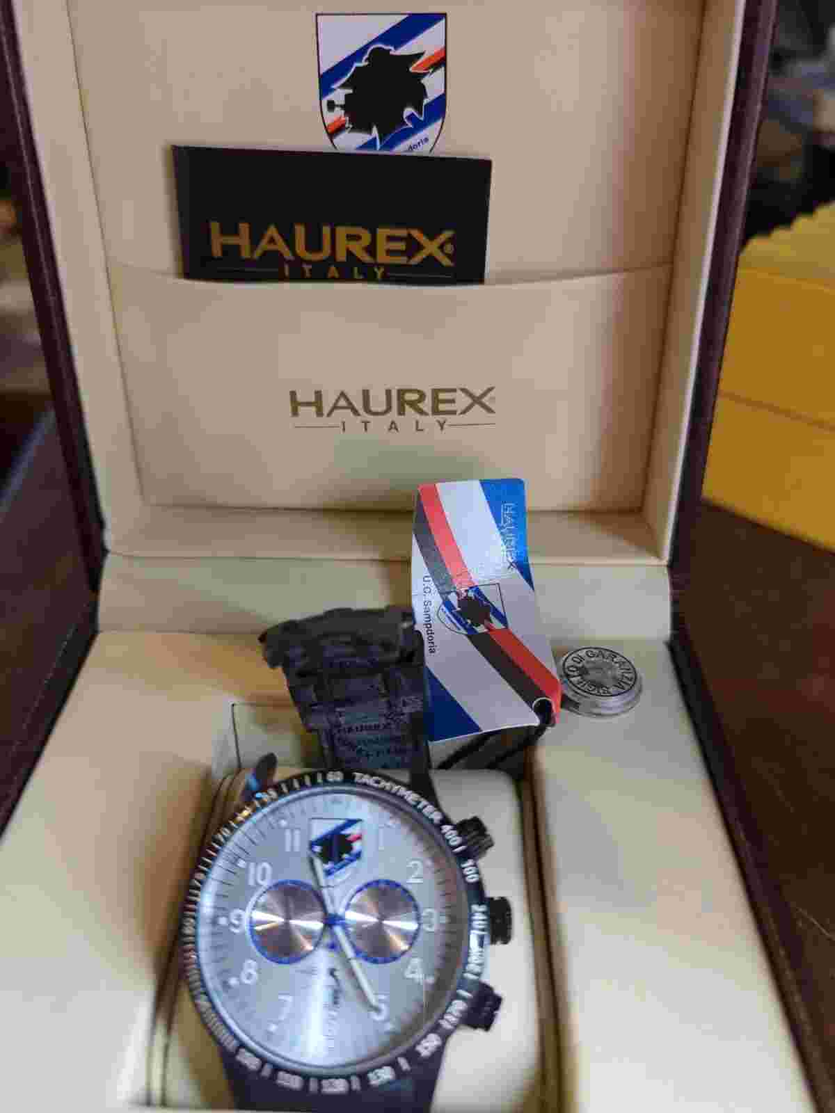 Haurex Italy Men's US300US1 Red Arrow U.C. Sampdoria Chronograph Tachymeter