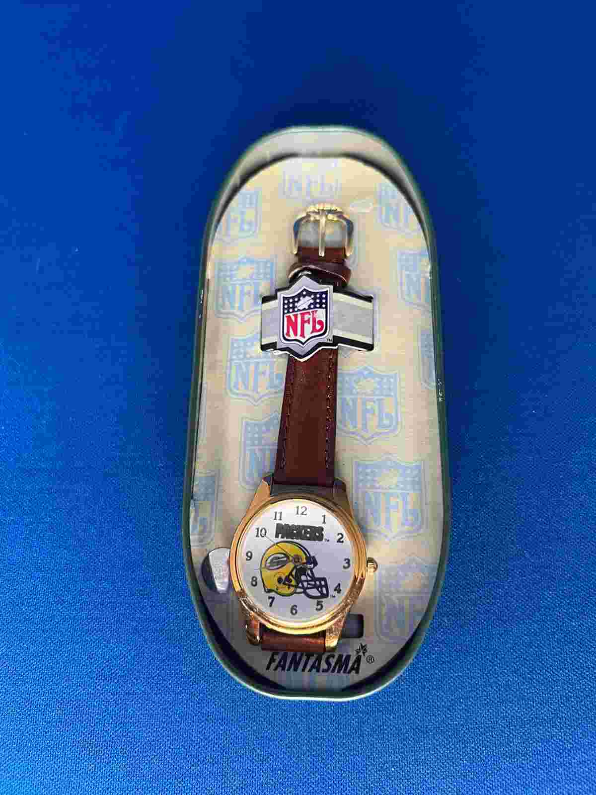 Fantasma Green Bay Packers NFL Special Edition Watch With Tin Case