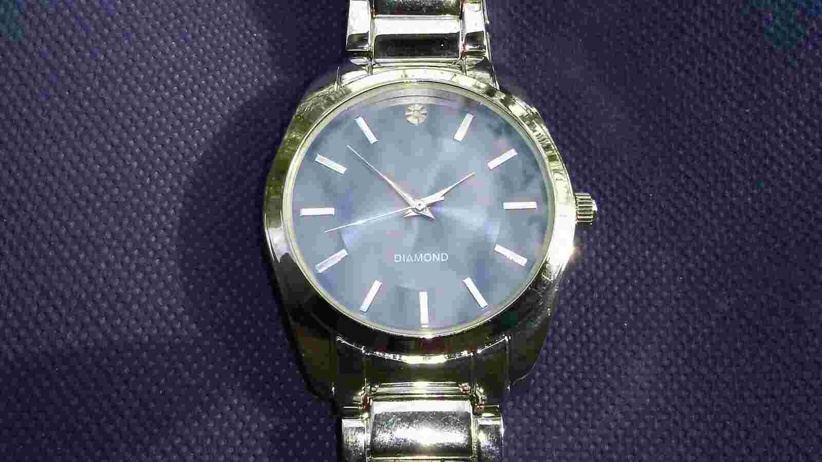 Vintage Allude Mens Diamond Analog Quartz Stainless Steel Watch