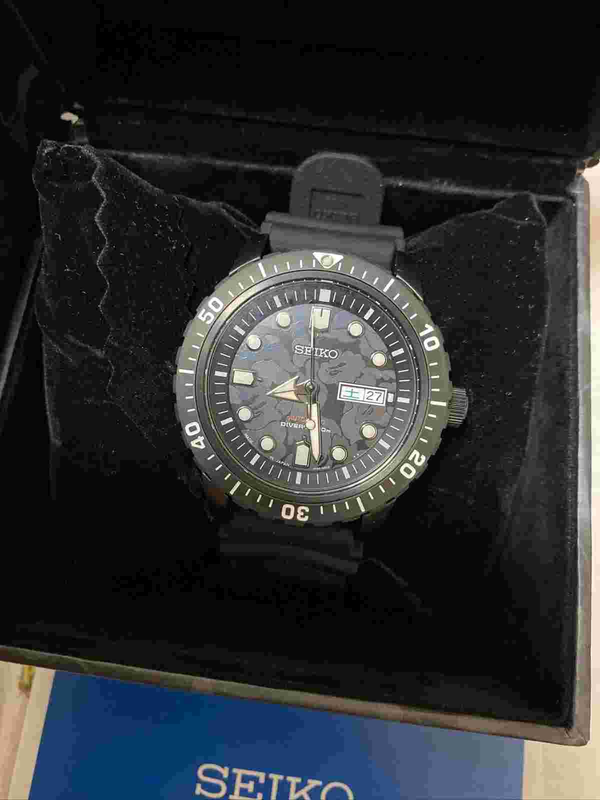 A BATHING APE Bapex SZEL004 Black Auto Men's Watch Japan