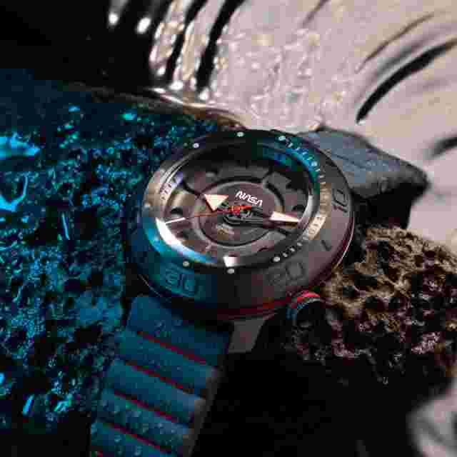 Xeric NASA Voyager Automatic 1000m Diver Meteorite Watch -