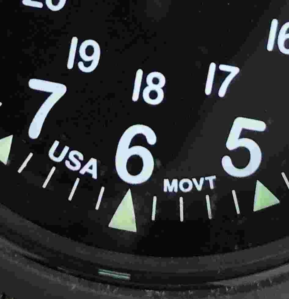 BERTUCCI A-2RA Retroform Watch #11606 Black Dial - Foliage Tridura Vtech Band