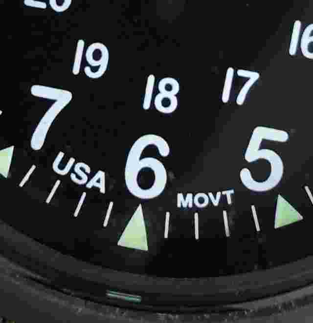 BERTUCCI A-2RA Retroform Watch #11606 Black Dial - Foliage Tridura Vtech Band