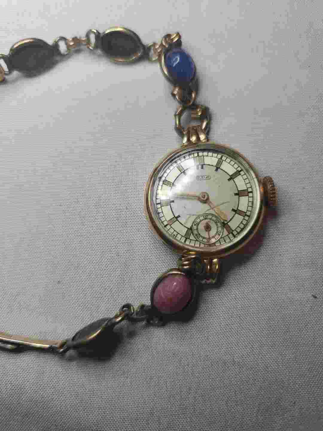 wadsworth 14k gold filled womens watch concord movement 15 jewels